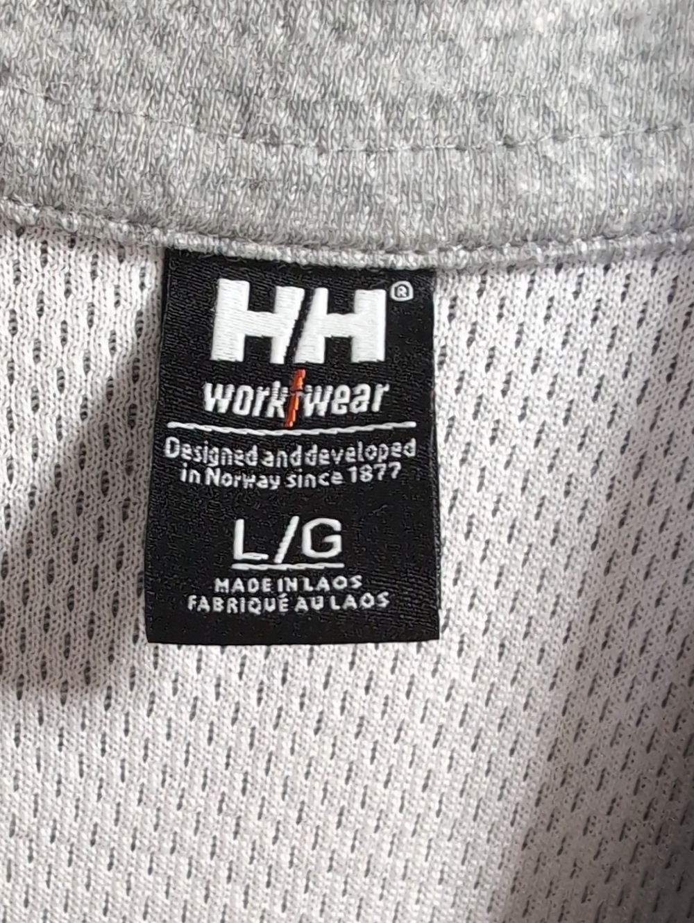 Helly Hansen Workwear HH Lifa Merino Half Zip Base Layer Size Large in Gray - Picture 2 of 10